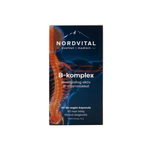 Nordvital B-komplex 60 db vegán kapszula