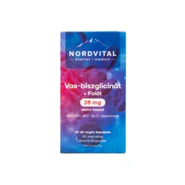 Nordvital Vas-biszglicinát 60 db vegán kapszula