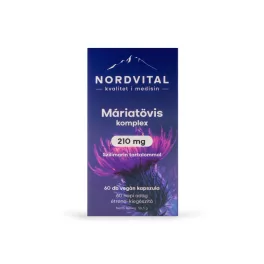 Nordvital Máriatövis komplex 210 mg 60 db vegán kapszula