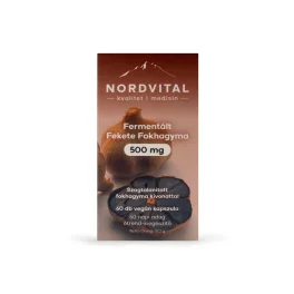   Nordvital Fermentált Fekete Fokhagyma 500 mg 60 db vegán kapszula