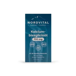   Nordvital Kalcium-biszglicinát 700 mg 60 db kemény kapszula