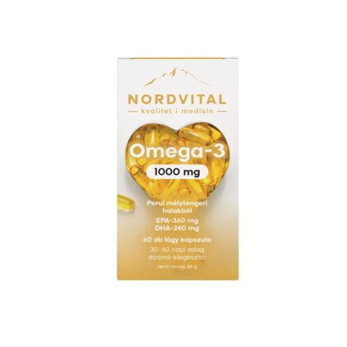 Nordvital Omega-3 Halolaj 60 db