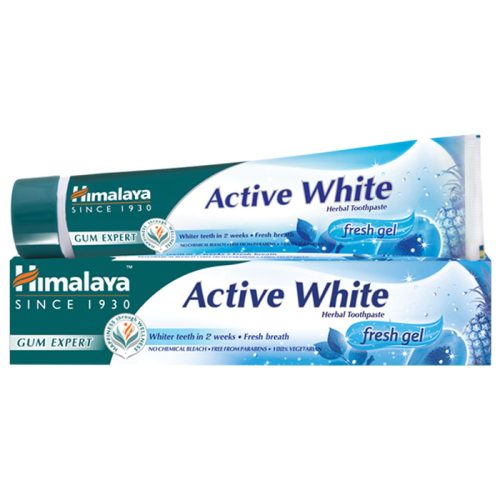 Himalaya Active White fogfehérítő és frissítő gyógynövényes fogkrémgél 75ml (szépséghibás)