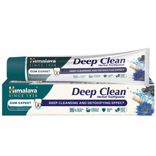 Himalaya Deep Clean faszenes gyógynövényes fogkrém 75ml