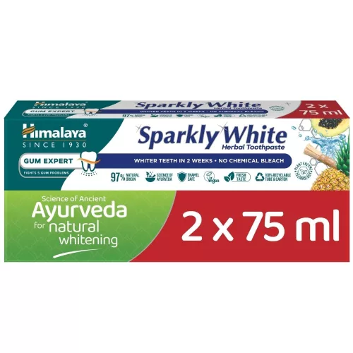 Himalaya Sparkly White fogfehérítő gyógynövényes fogkrém 2x75ml