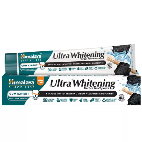Himalaya Ultra Whitening faszenes fogfehérítő gyógynövényes fogkrém 75ml