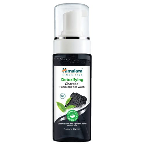Himalaya Méregtelenítő habzó arclemosó aktív szénnel és bio zöld teával 150ml