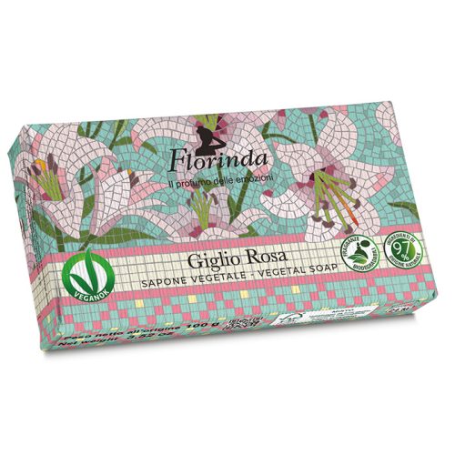 Florinda szappan - Mozaik - Rózsaszín Liliom 100g