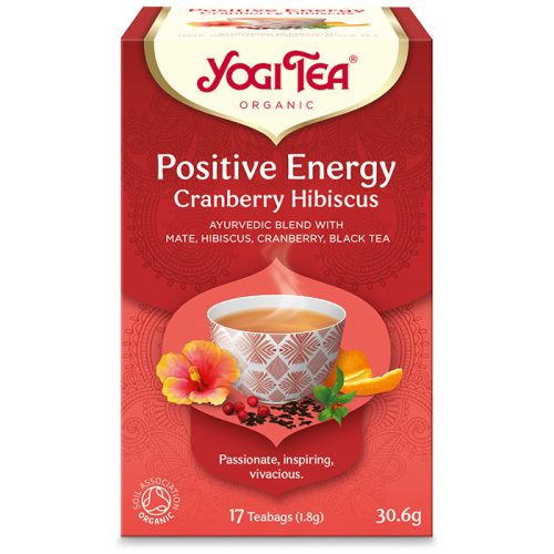 Yogi Tea® Pozitív energia bio tea tőzegáfonyával és hibiszkusszal 30,6g