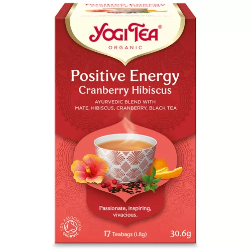 Yogi Tea® Pozitív energia bio tea tőzegáfonyával és hibiszkusszal 30,6 g