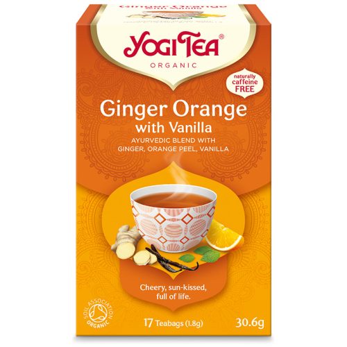Yogi Tea® Narancsos gyömbér bio tea vaníliával 30,6g