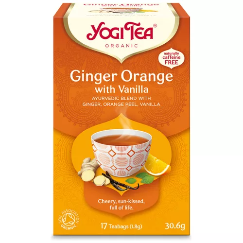 Yogi Tea® Narancsos gyömbér bio tea vaníliával 30,6 g