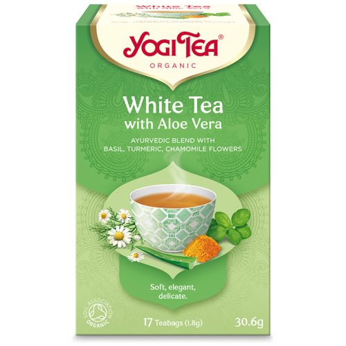 Yogi Tea® Bio Fehér tea aloe verával 30,6g