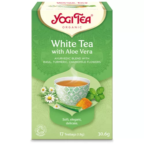 Yogi Tea® Bio Fehér tea aloe verával 30,6 g