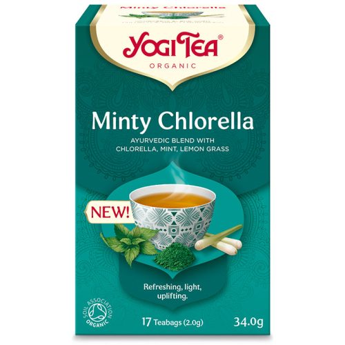 Yogi Tea® Mentás bio tea chlorella algával