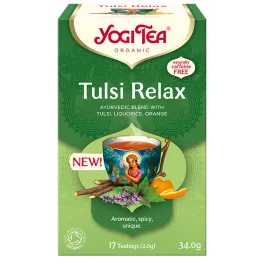 Yogi Tea® Pihentető Tulsi bio tea 34 g (szépséghibás)