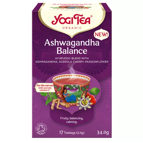 Yogi Tea® Ashwagandha Egyensúly bio tea 34 g (szépséghibás)
