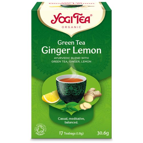 Yogi Tea® Bio Zöld tea gyömbérrel és citrommal 30,6g