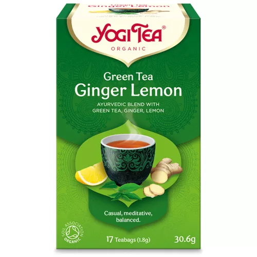 Yogi Tea® Bio zöld tea gyömbérrel és citrommal 30,6 g
