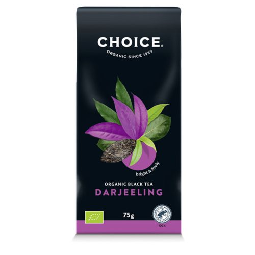 CHOICE® Darjeeling szálas bio fekete tea 75g