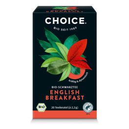CHOICE® „Angol reggeli” bio fekete tea 44g