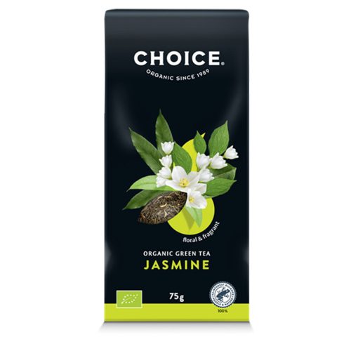 CHOICE® Jázmin bio zöld szálas tea 75g