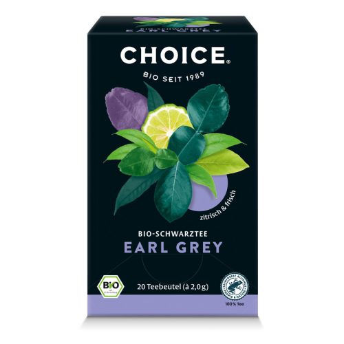 CHOICE® Earl Grey bio fekete tea 40g
