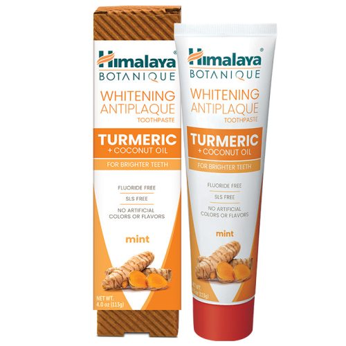 Himalaya Botanique natúr kurkumás fehérítő, lepedékeltávolító fogkrém 113g
