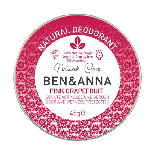 Ben&Anna Pink Grapefruit natúr tégelyes krémdezodor 45g