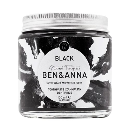 Ben&Anna tégelyes fehérítő fogkrém aktív szénnel 100ml