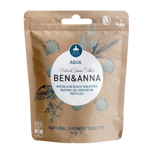 Ben&Anna Aqua tusfürdő tabletta 60g (12db)