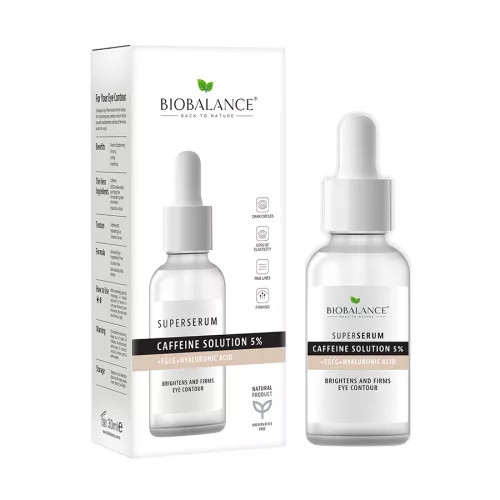 BIOBALANCE KOFFEINES SZUPERSZÉRUM KARIKÁS SZEMKÖRNYÉKRE 30ML (szépséghibás)
