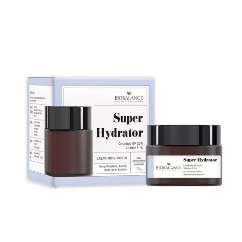 BIOBALANCE SZUPER HIDRATÁLÓ ARCKRÉM CERAMIDDAL ÉS F-VITAMINNAL 50 ML (szépséghibás)