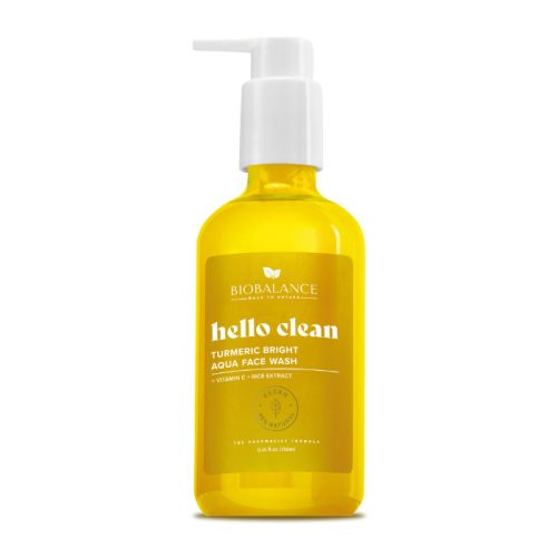 Biobalance Hello Clean Ragyogást fokozó arclemosó gél kurkumával minden bőrtípusra 250 ml