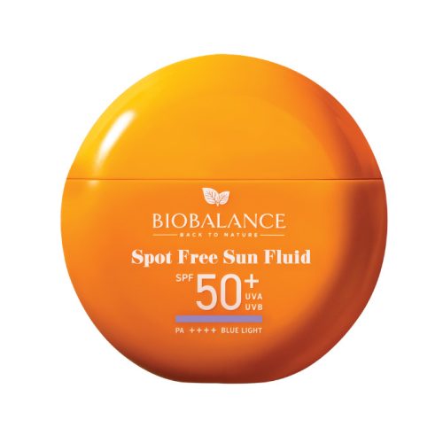 BioBalance Spot Free sötét foltok elleni vízálló fényvédő fluid arcra SPF50+ 40 ml