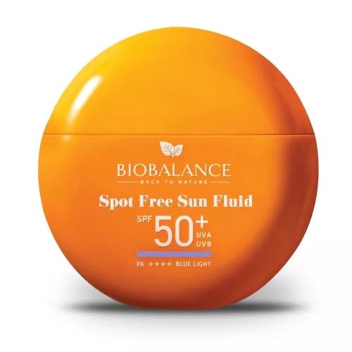 BioBalance Spot Free Sötét foltok elleni vízálló fényvédő fluid arcra SPF 50+ 40 ml