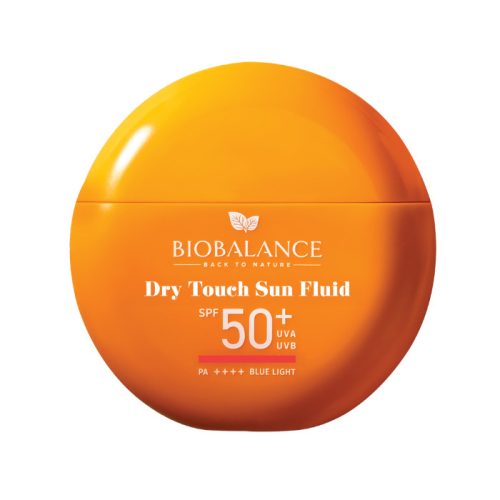 BioBalance Dry Touch faggyútermelést szabályozó vízálló fényvédő fluid arcra SPF50+ 40 ml