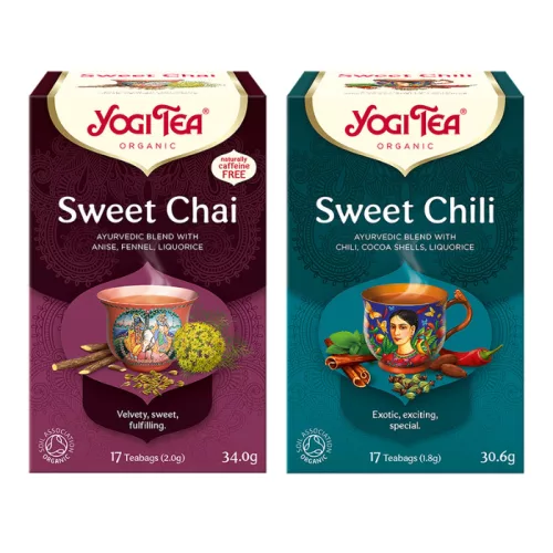 Yogi Tea® Édes chai bio tea + Édes chili bio tea