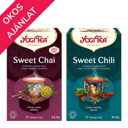 Yogi Tea® Édes chai bio tea + Édes chili bio tea