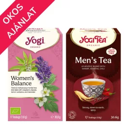 Yogi® Női egyensúly bio tea + Bio tea férfiaknak