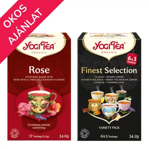 Yogi Tea® Rózsa bio tea + Bio Teaválogatás a legfinomabbakból