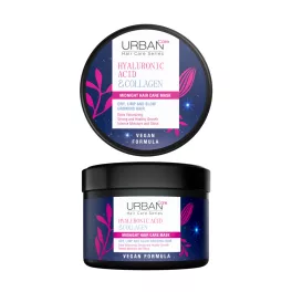   URBAN CARE Extra dúsító és helyreállító intenzív éjszakai hajpakolás hialuronsavval és kollagénnel 230 ml