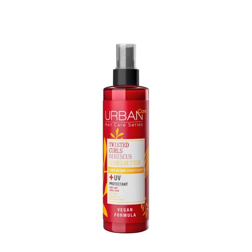 URBAN CARE Göndörséget fokozó öblítés nélküli hajápoló spray hibiszkusszal és sheavajjal 200 ml