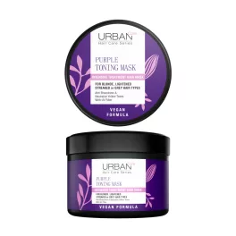   URBAN CARE Hamvasító intenzív tonizáló hajpakolás sárga és rezes hatás ellen 230 ml