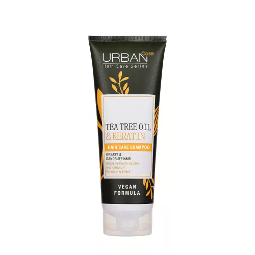 URBAN CARE Intenzív tisztító sampon teafaolajjal és keratinnal zsíros, korpás hajra 250 ml