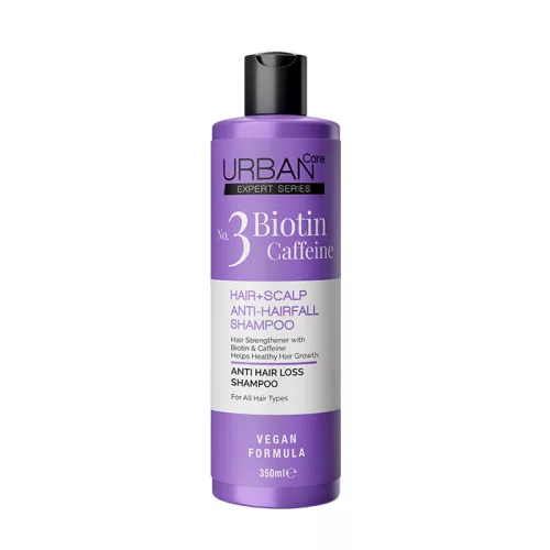URBAN Care Hajhullás elleni erősítő sampon biotinnal és koffeinnel 350 ml