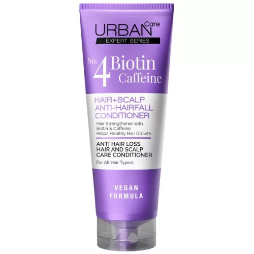 URBAN Care Hajhullás elleni erősítő hajbalzsam biotinnal és koffeinnel 200 ml