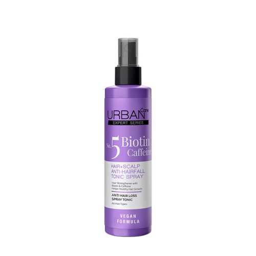 URBAN CARE Hajhullás elleni erősítő hajtonik spray biotinnal és koffeinnel 200 ml