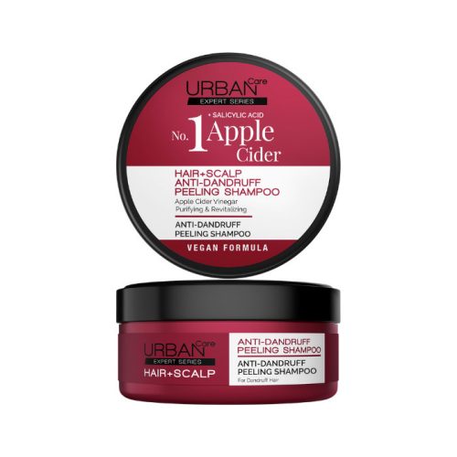 URBAN CARE No. 1 Revitalizáló korpásodás elleni hámlasztó sampon almaecettel és szalicilsavval 200 ml (szépséghibás)