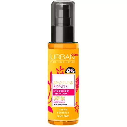 Urban Care Hajerősítő és -kiegyenesítő hajszérum keratinnal száraz, fénytelen és szöszös hajra 75 ml